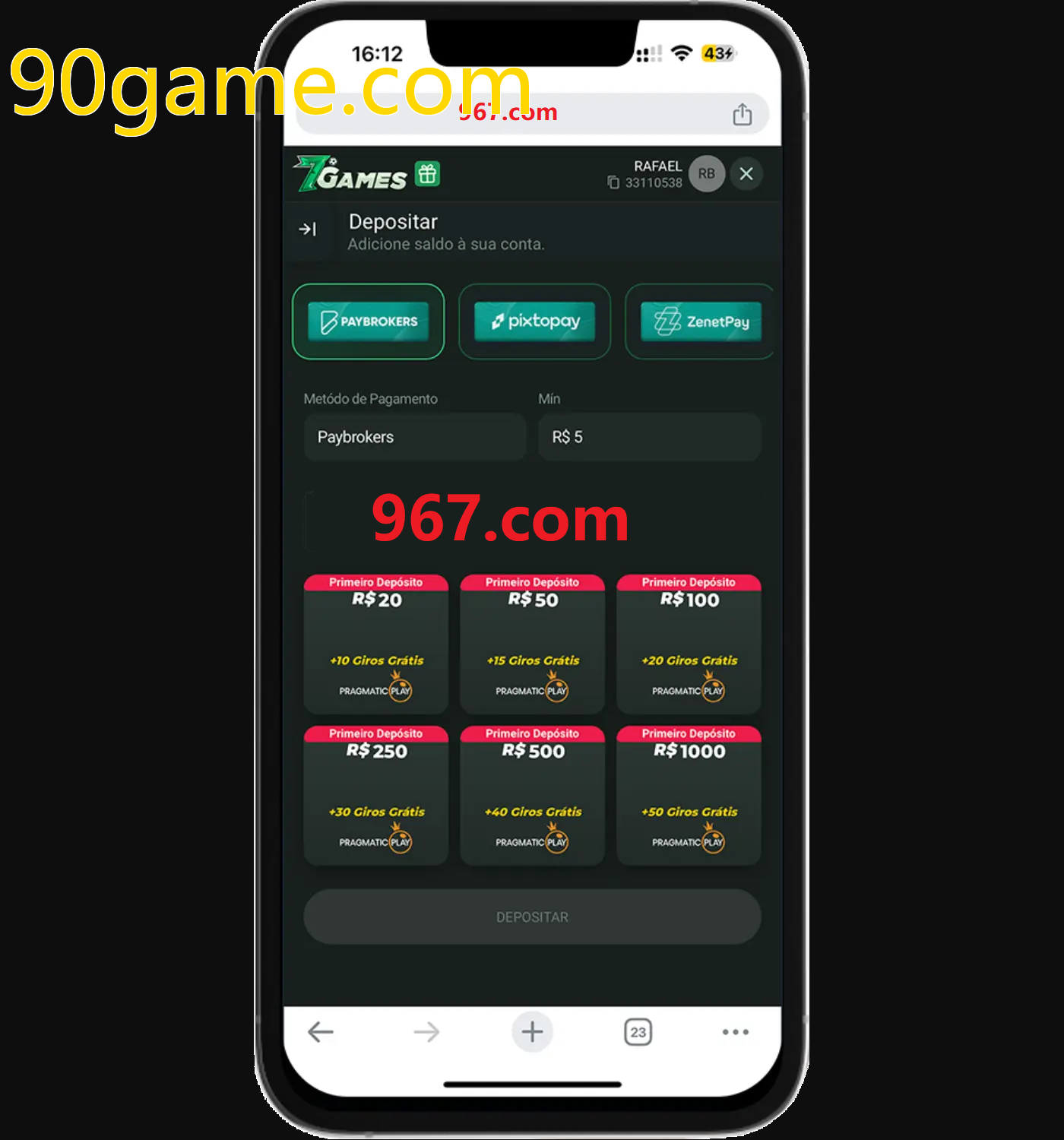 Baixe o aplicativo 90game.com para jogar a qualquer momento