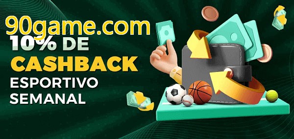 10% de bônus de cashback na 90game.com