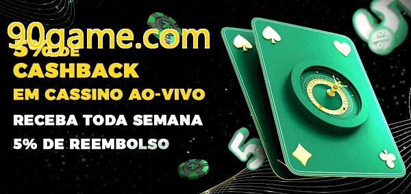 Promoções do cassino ao Vivo 90game.com